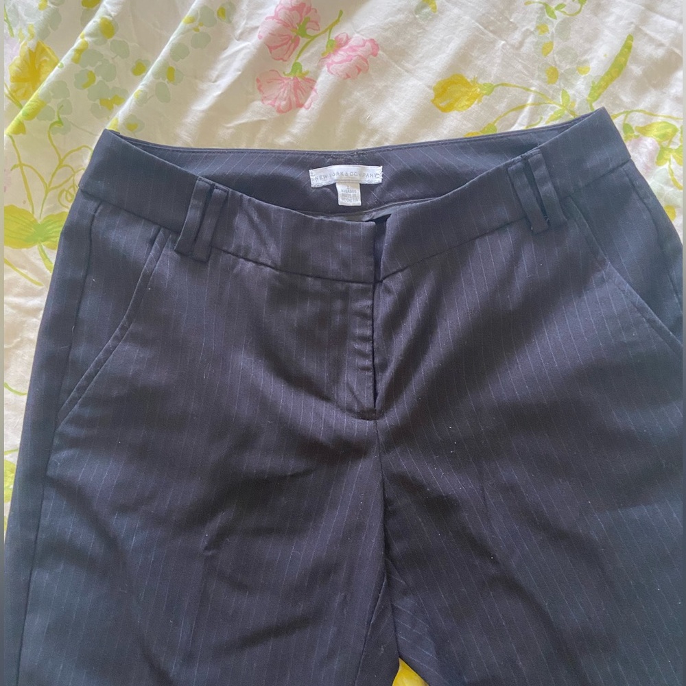 New York and company pin stripe pant